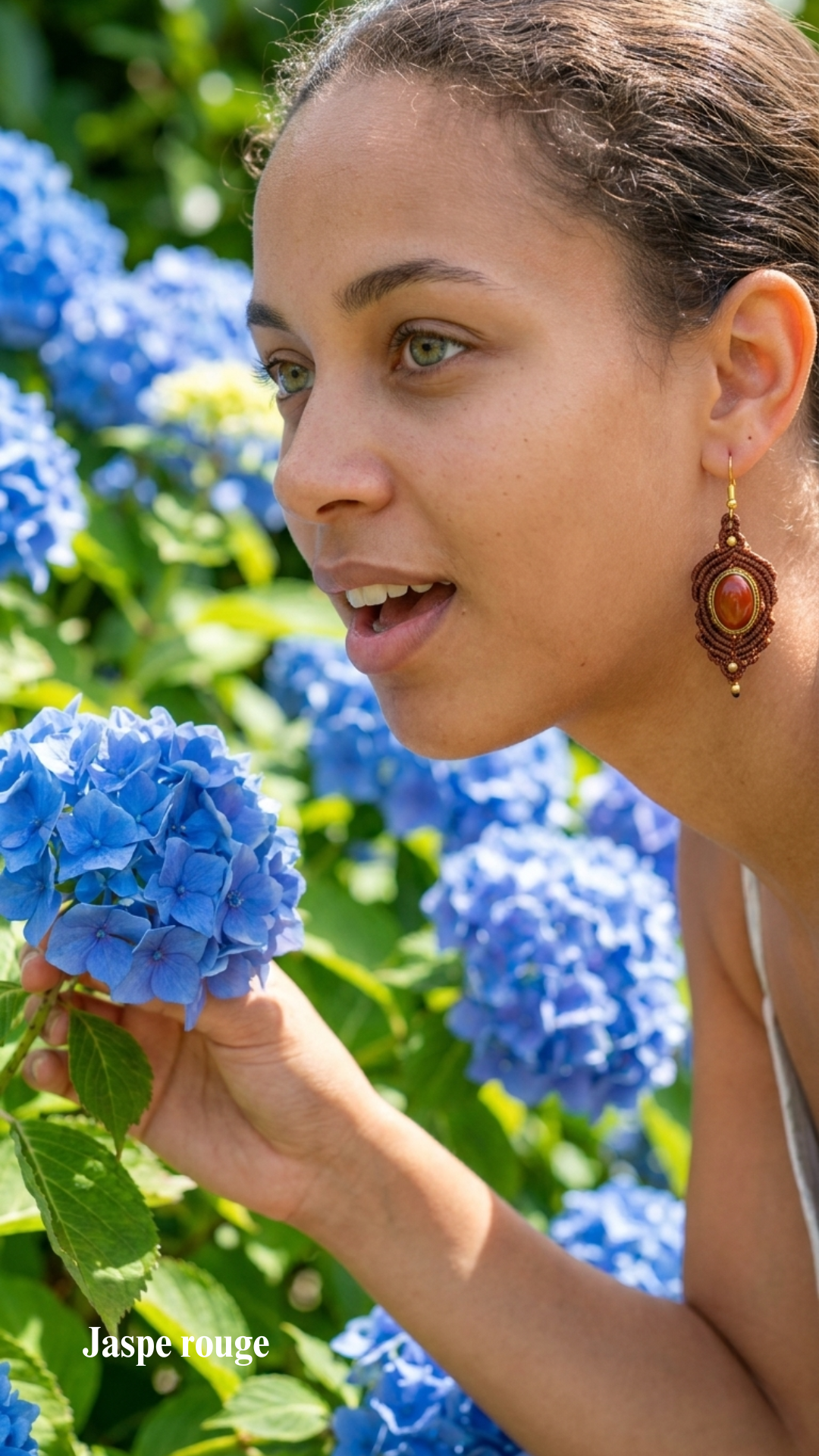 Les Espagnoles - Boucles d'oreilles artisanales - Pierres serties de laiton