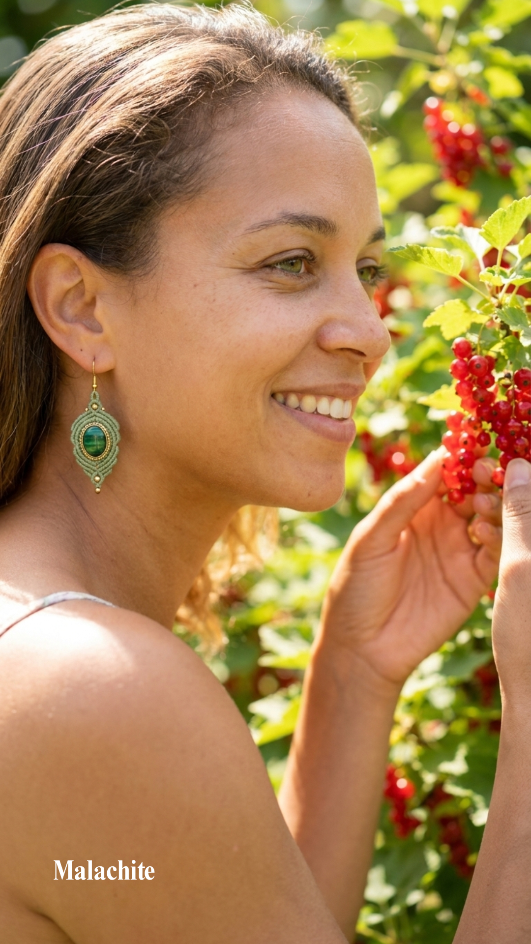 Les Espagnoles - Boucles d'oreilles artisanales - Pierres serties de laiton