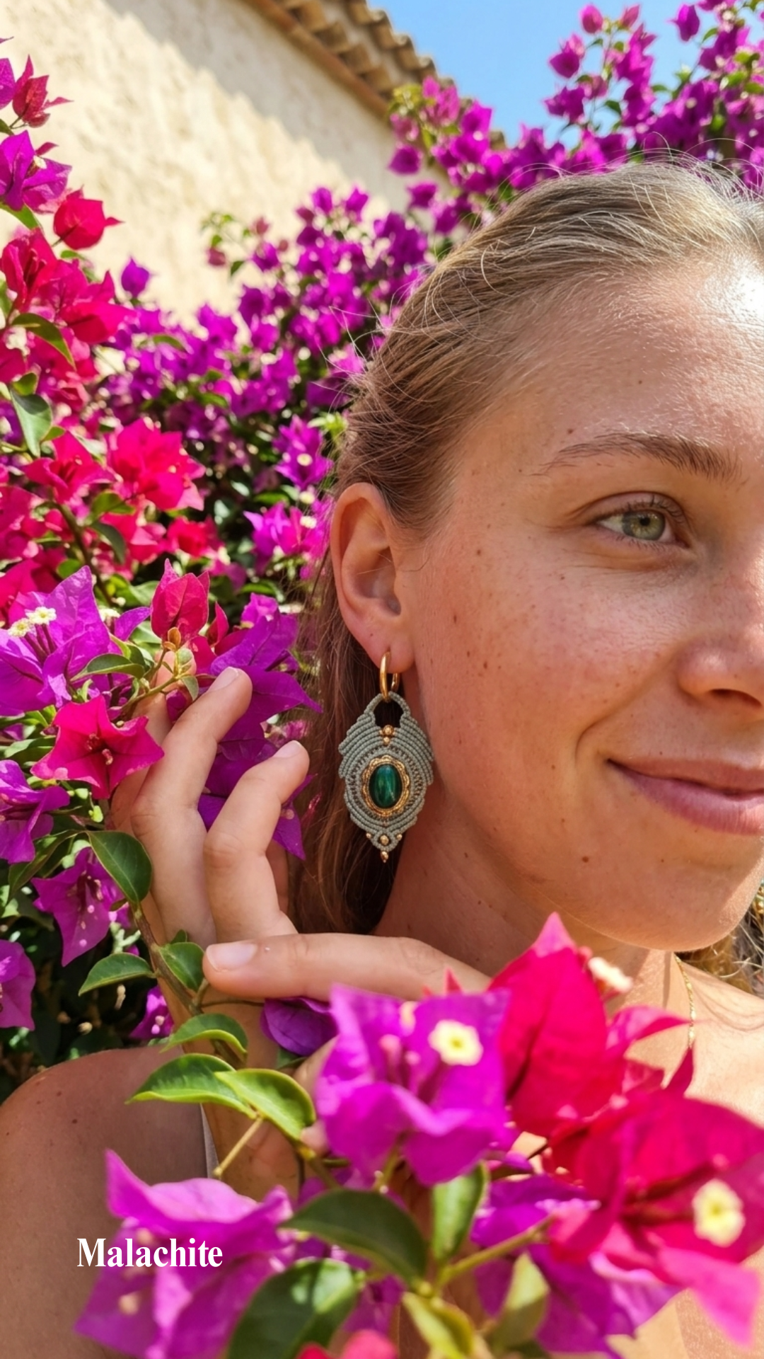 Les Flamenco - Boucles d'oreilles - Pierres serties de laiton