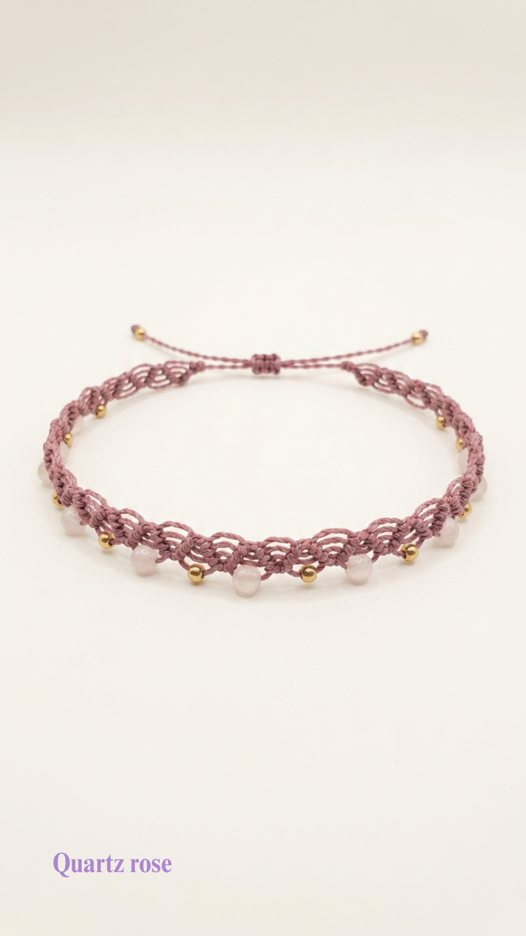 Le Frioul - Bracelet de cheville artisanal - Pierres de 4mm