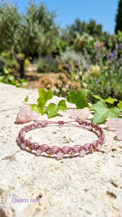 Le Frioul - Bracelet de cheville artisanal - Pierres de 4mm