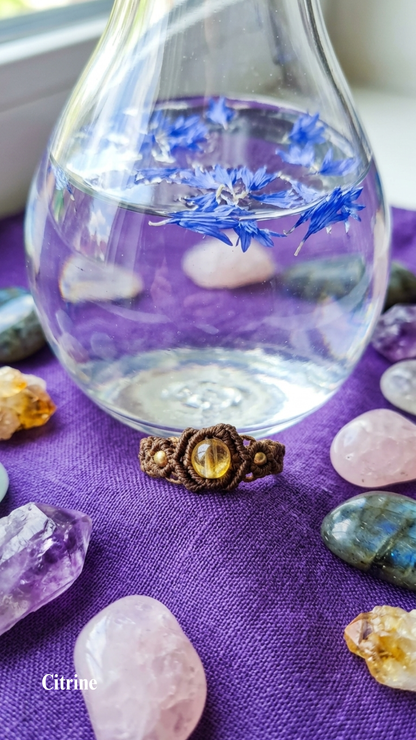 La Genèse - Bague artisanale - Pierre de 6mm