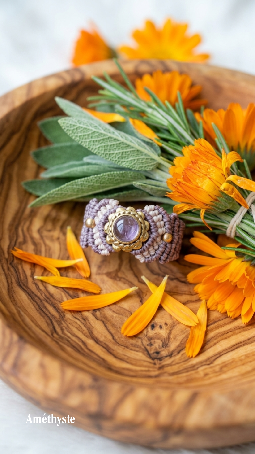 La Majest' - Bague artisanale - Pierre sertie de laiton