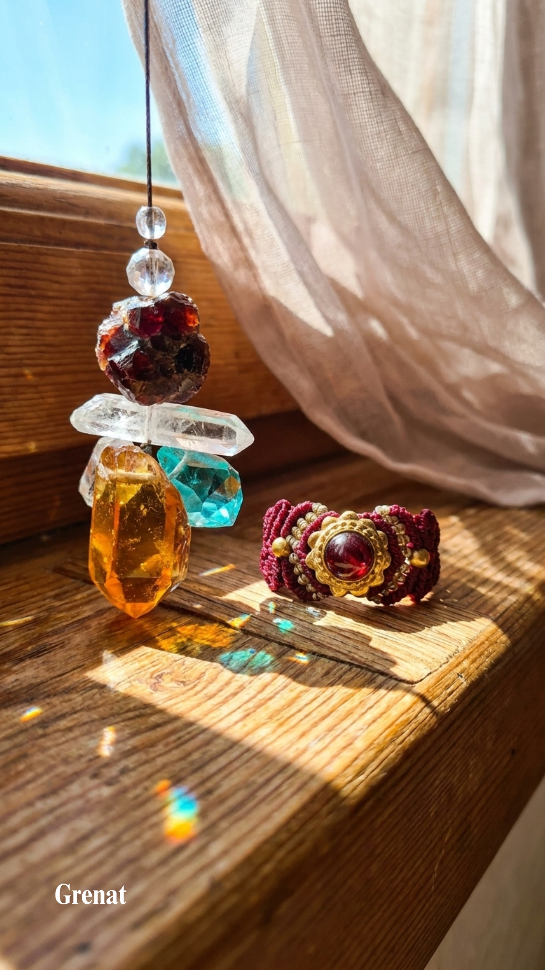 La Majest' - Bague artisanale - Pierre sertie de laiton