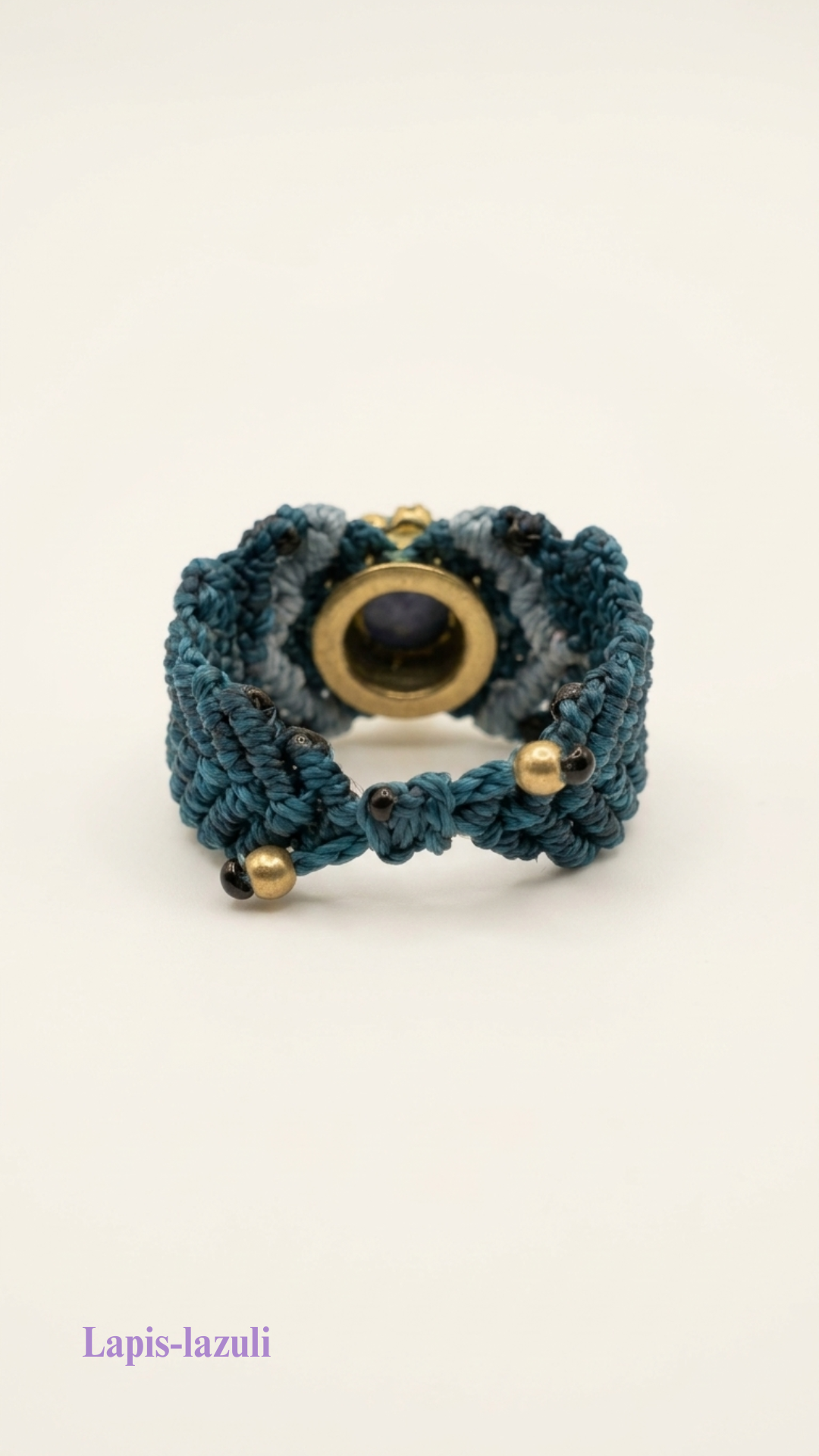 La Majest' - Bague artisanale - Pierre sertie de laiton