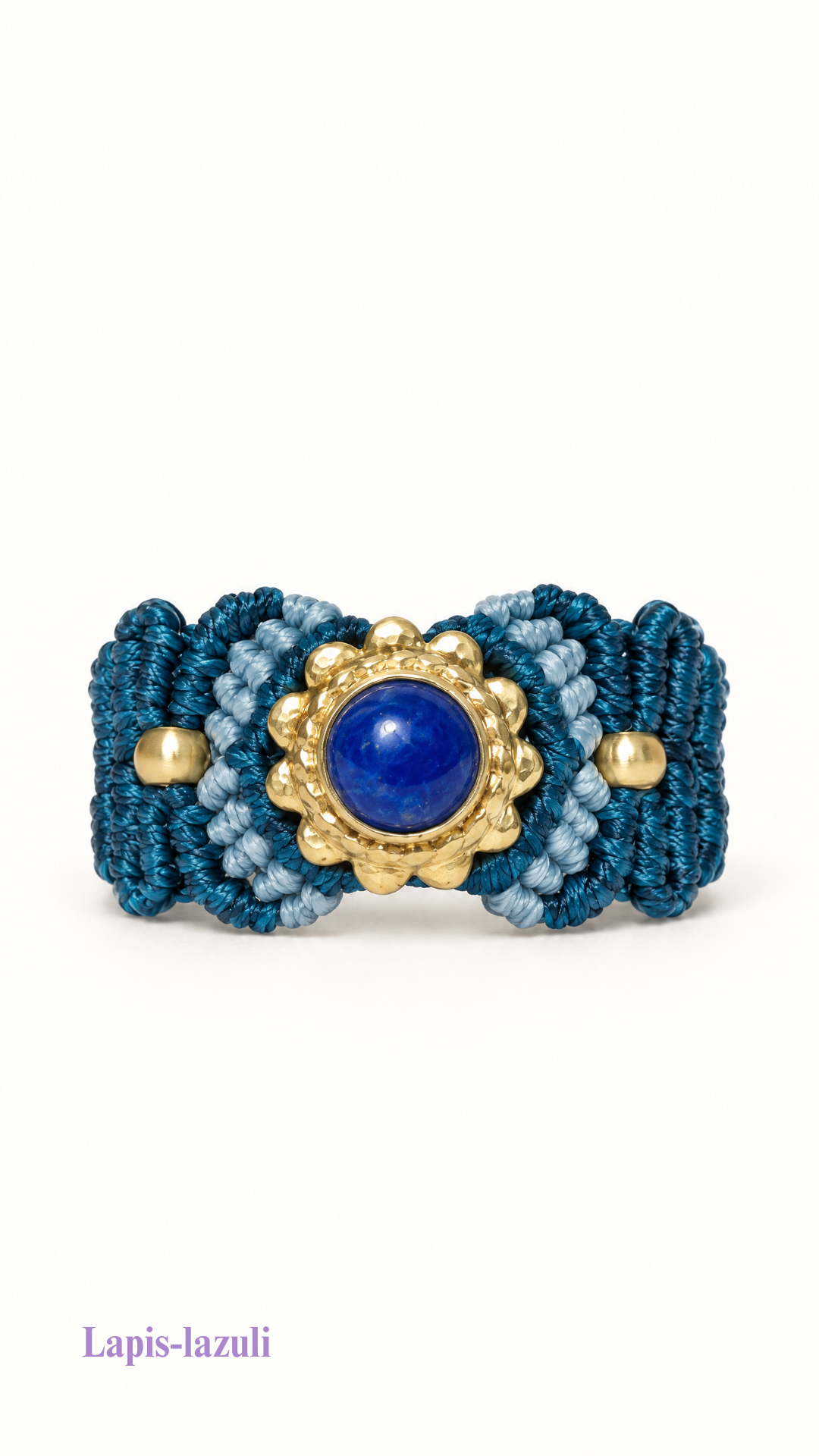 La Majest' - Bague artisanale - Pierre sertie de laiton
