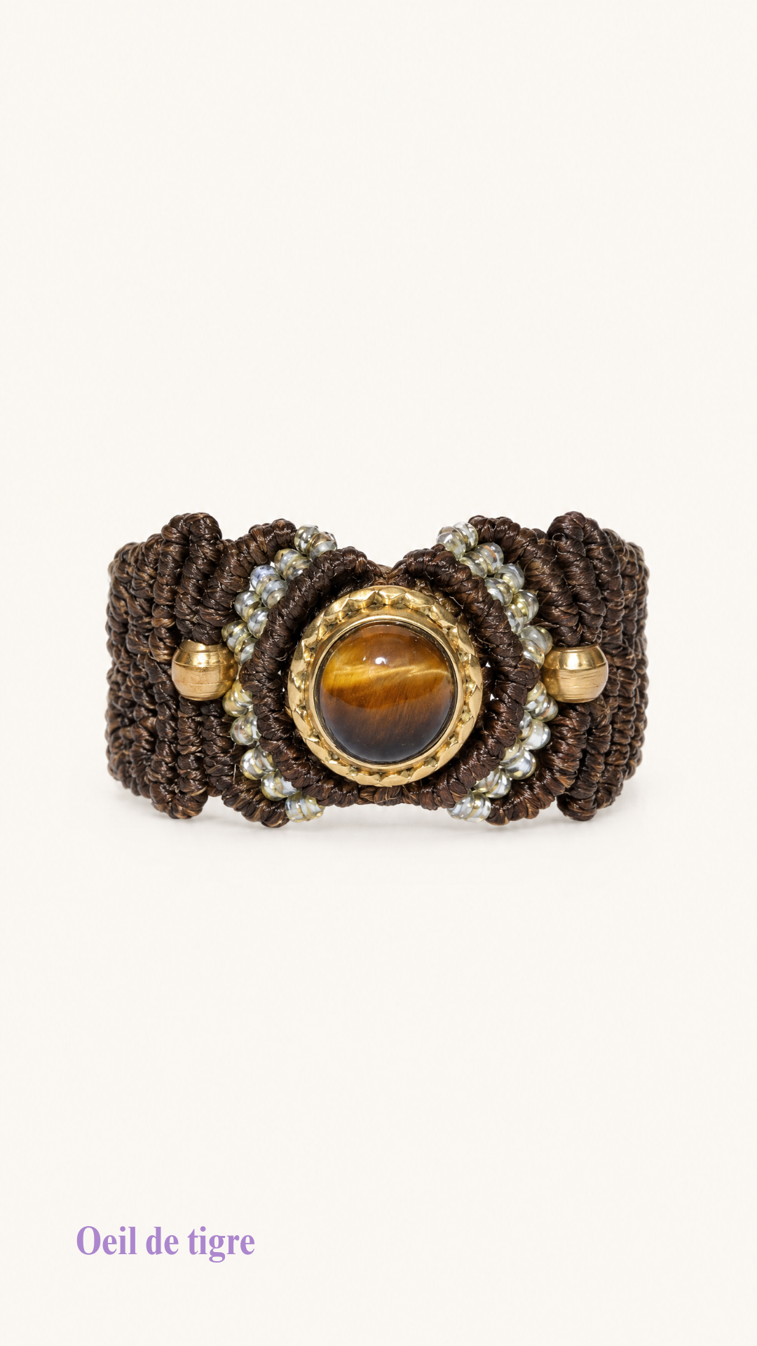 La Majest' - Bague artisanale - Pierre sertie de laiton