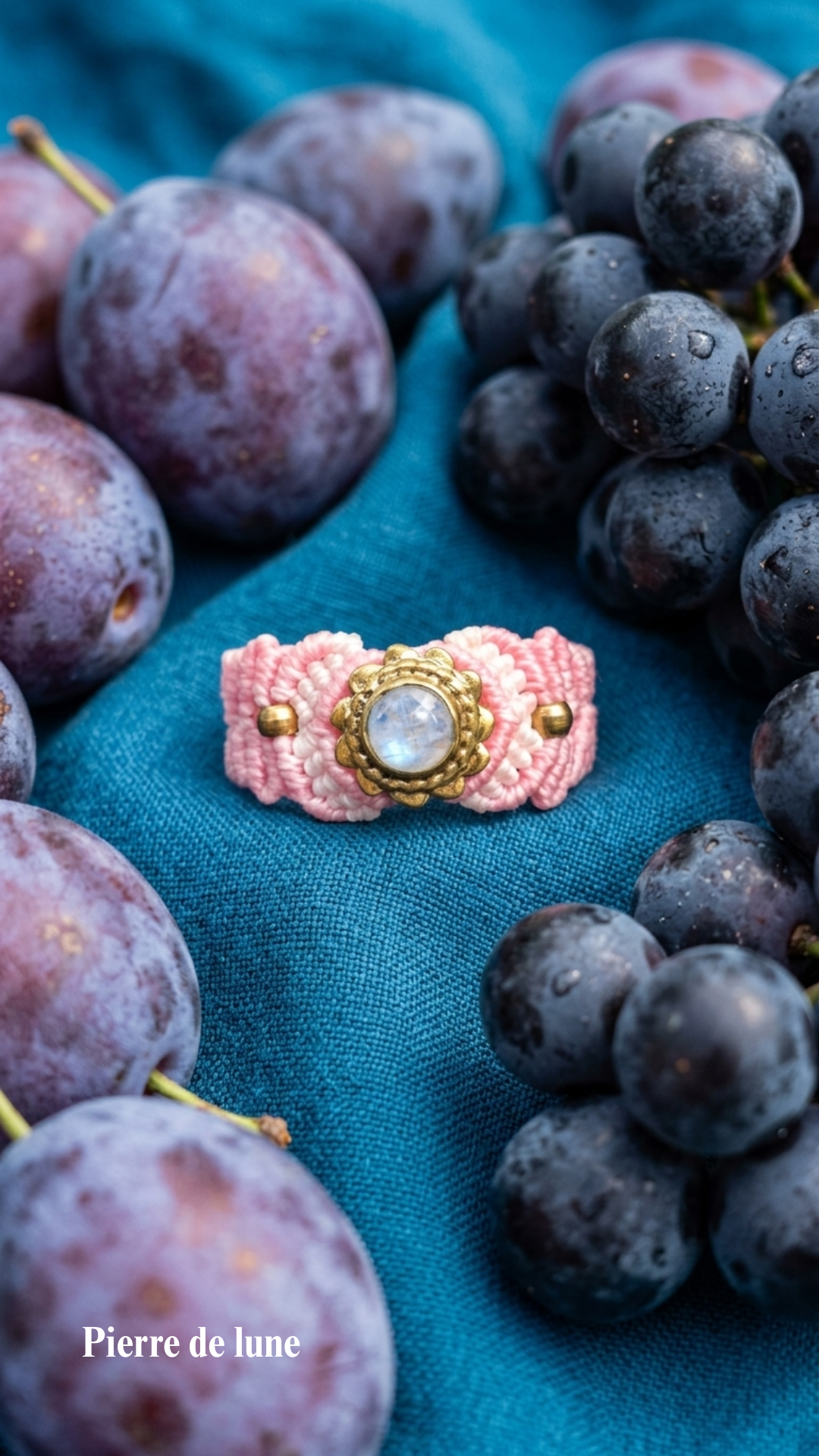 La Majest' - Bague artisanale - Pierre sertie de laiton