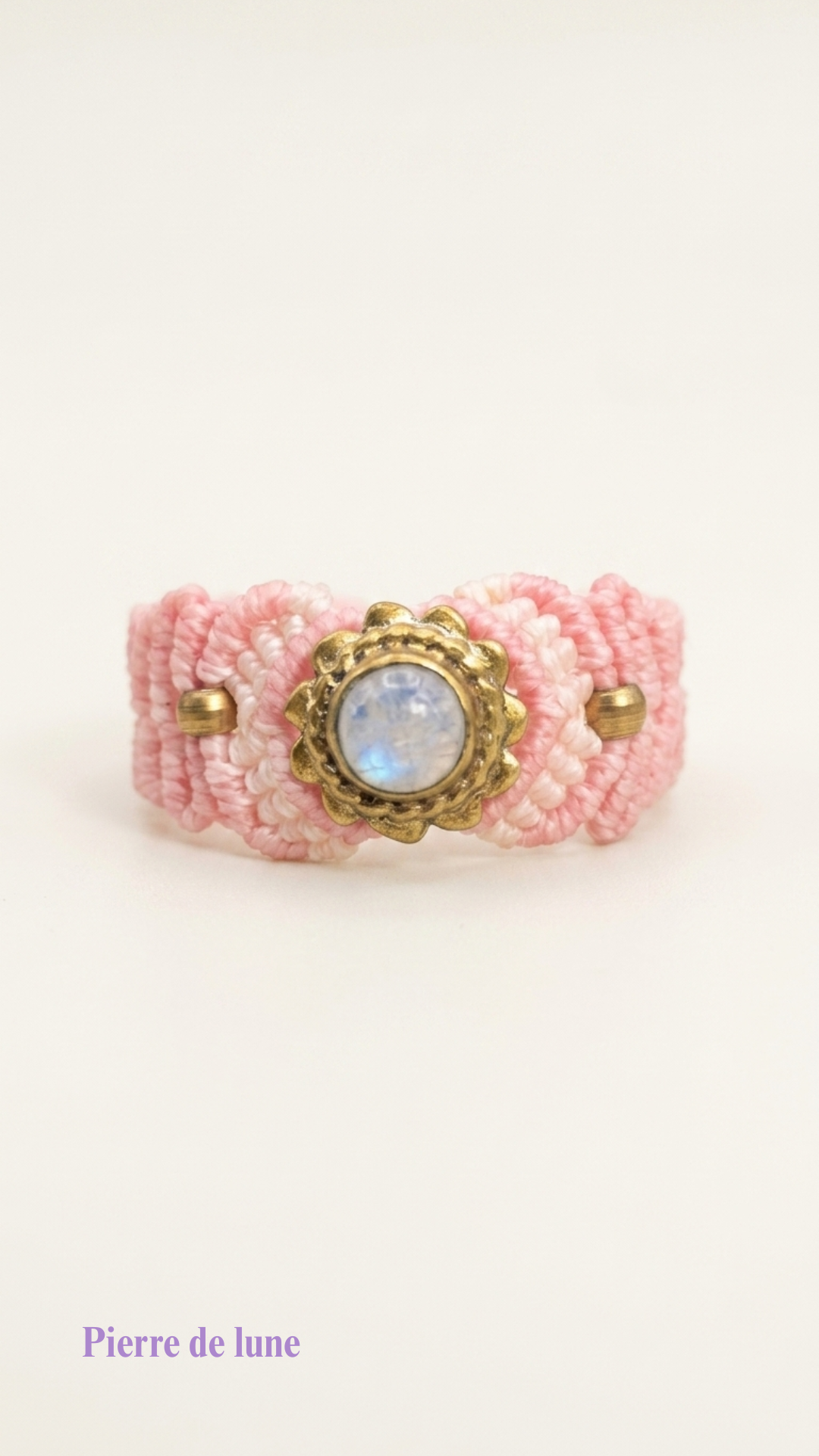 La Majest' - Bague artisanale - Pierre sertie de laiton
