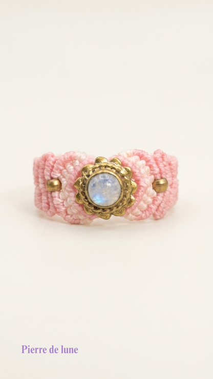 La Majest' - Bague artisanale - Pierre sertie de laiton