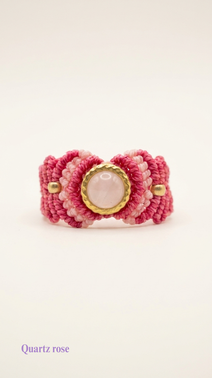 La Majest' - Bague artisanale - Pierre sertie de laiton