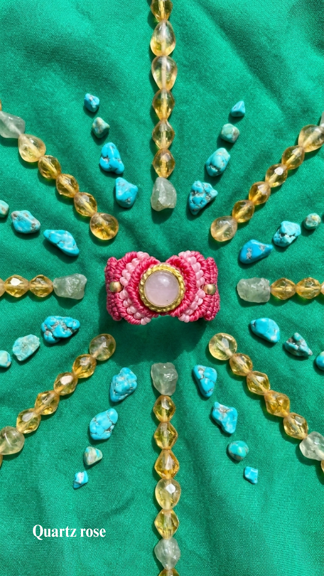 La Majest' - Bague artisanale - Pierre sertie de laiton