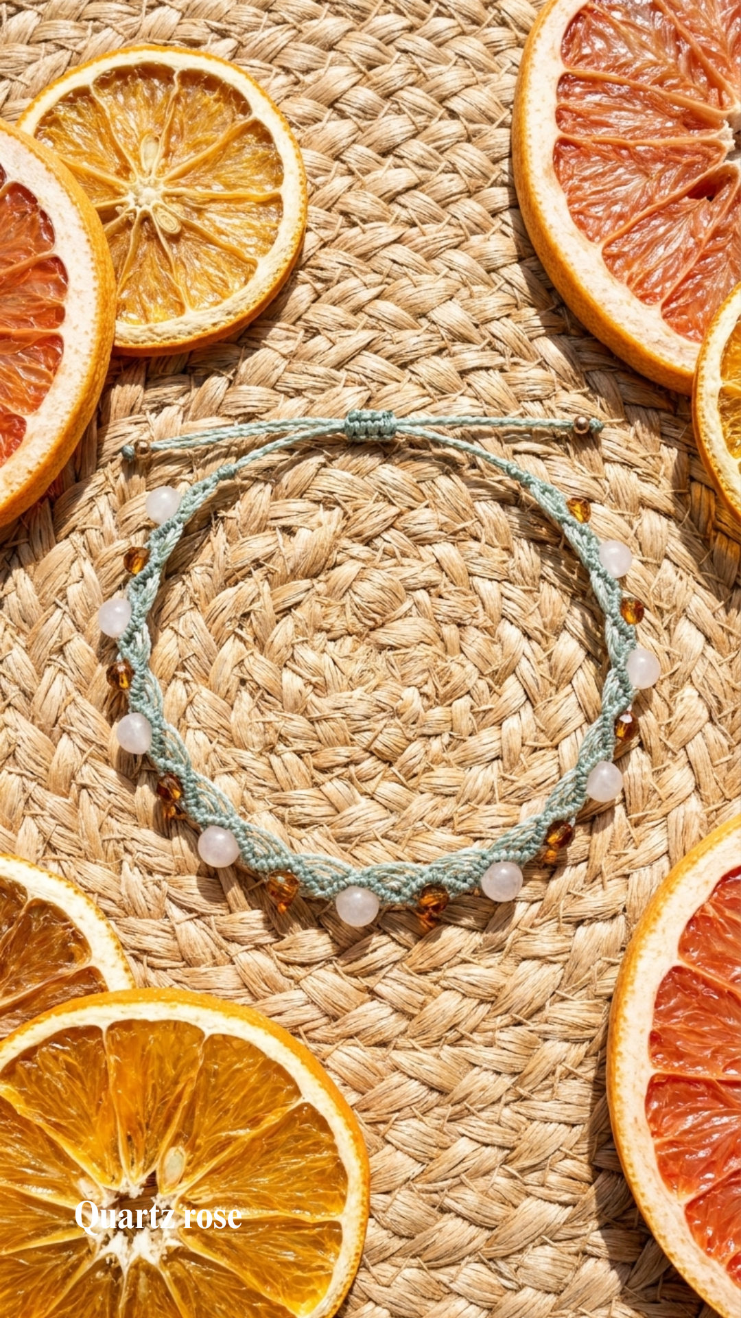 Le Malë - Bracelet de cheville artisanal - Pierres de 6mm