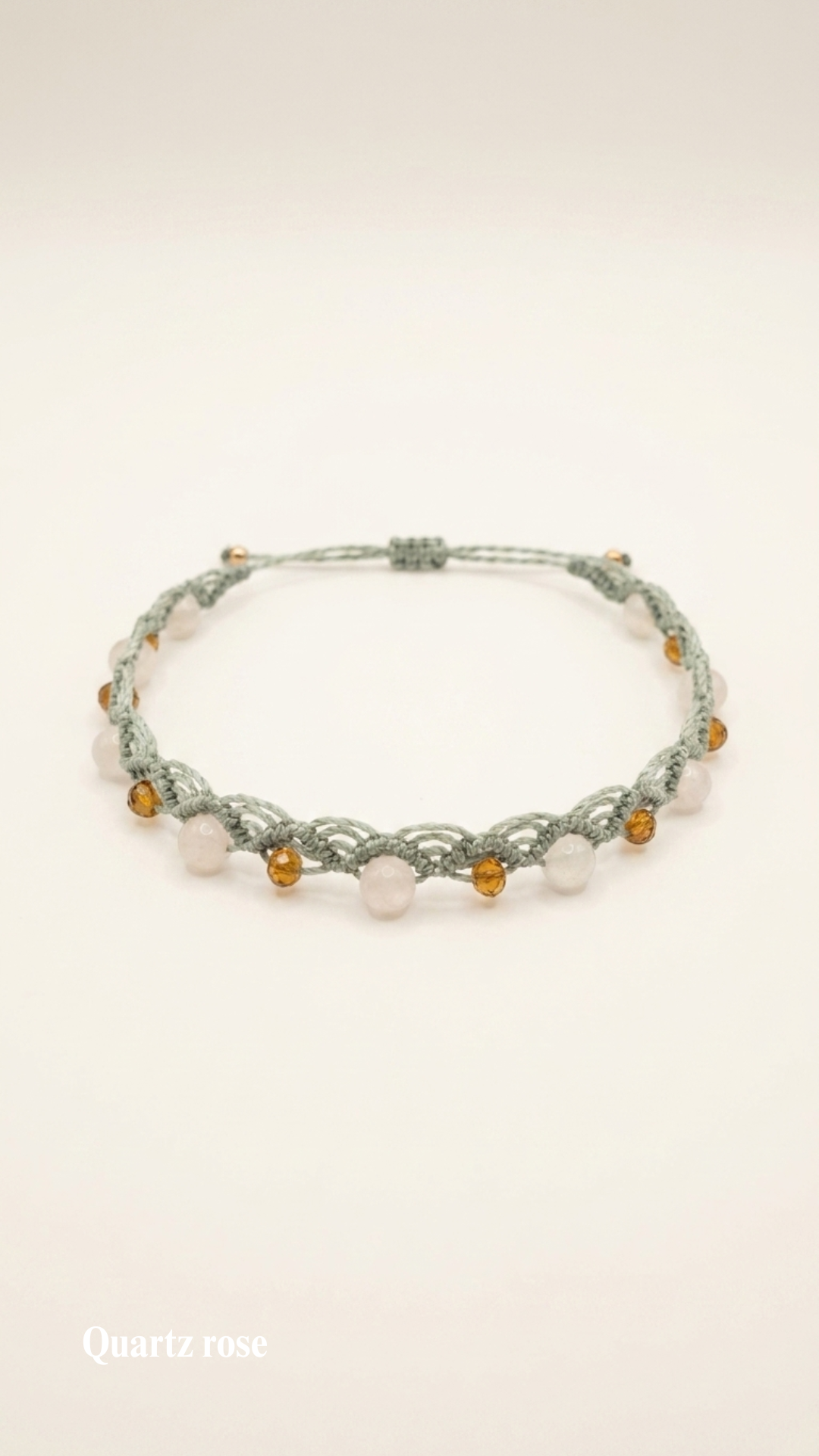 Le Malë - Bracelet de cheville artisanal - Pierres de 6mm