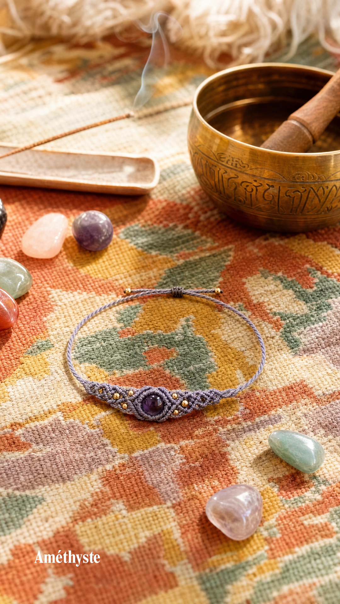 Le Pop's - Bracelet artisanal - Pierre de 6mm