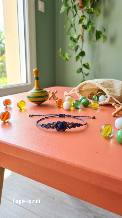 Le Pop's - Bracelet artisanal - Pierre de 6mm