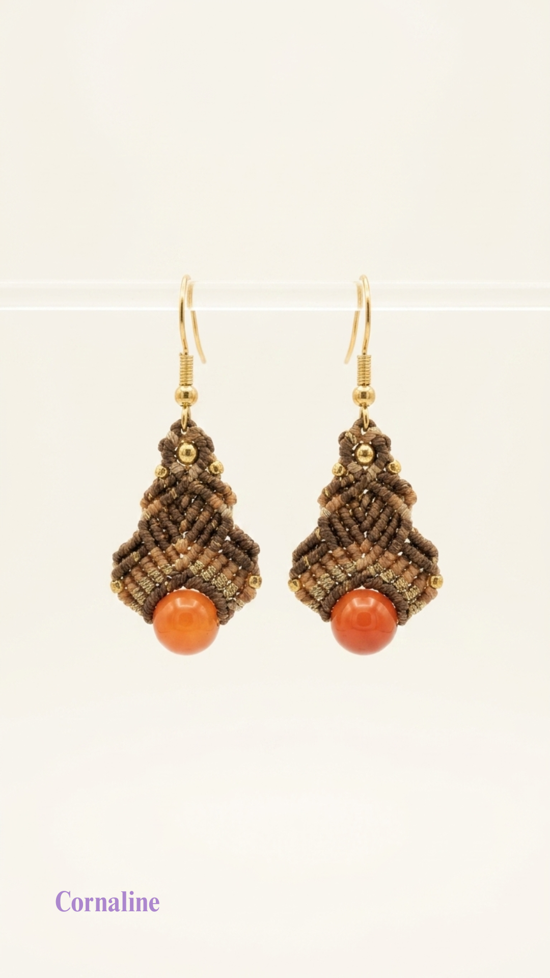 Les Vénus - Boucles d'oreilles artisanales - Pierres de 8mm