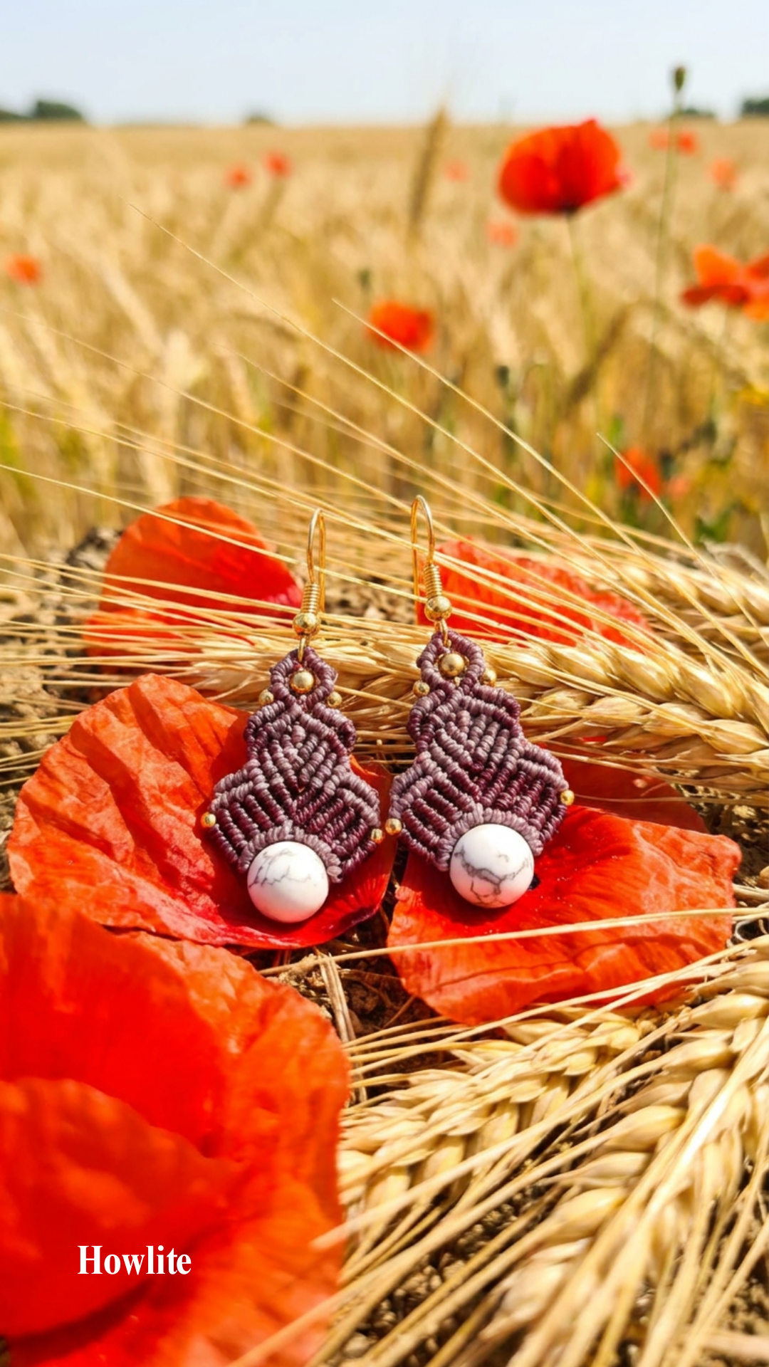 Les Vénus - Boucles d'oreilles artisanales - Pierres de 8mm