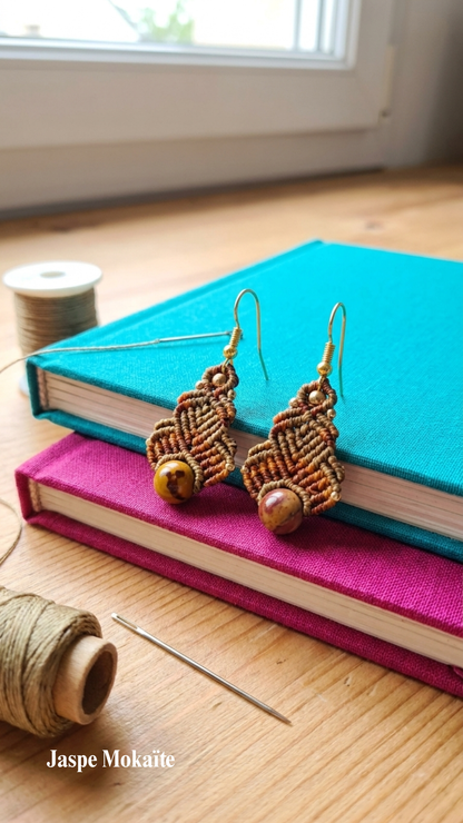 Les Vénus - Boucles d'oreilles artisanales - Pierres de 8mm