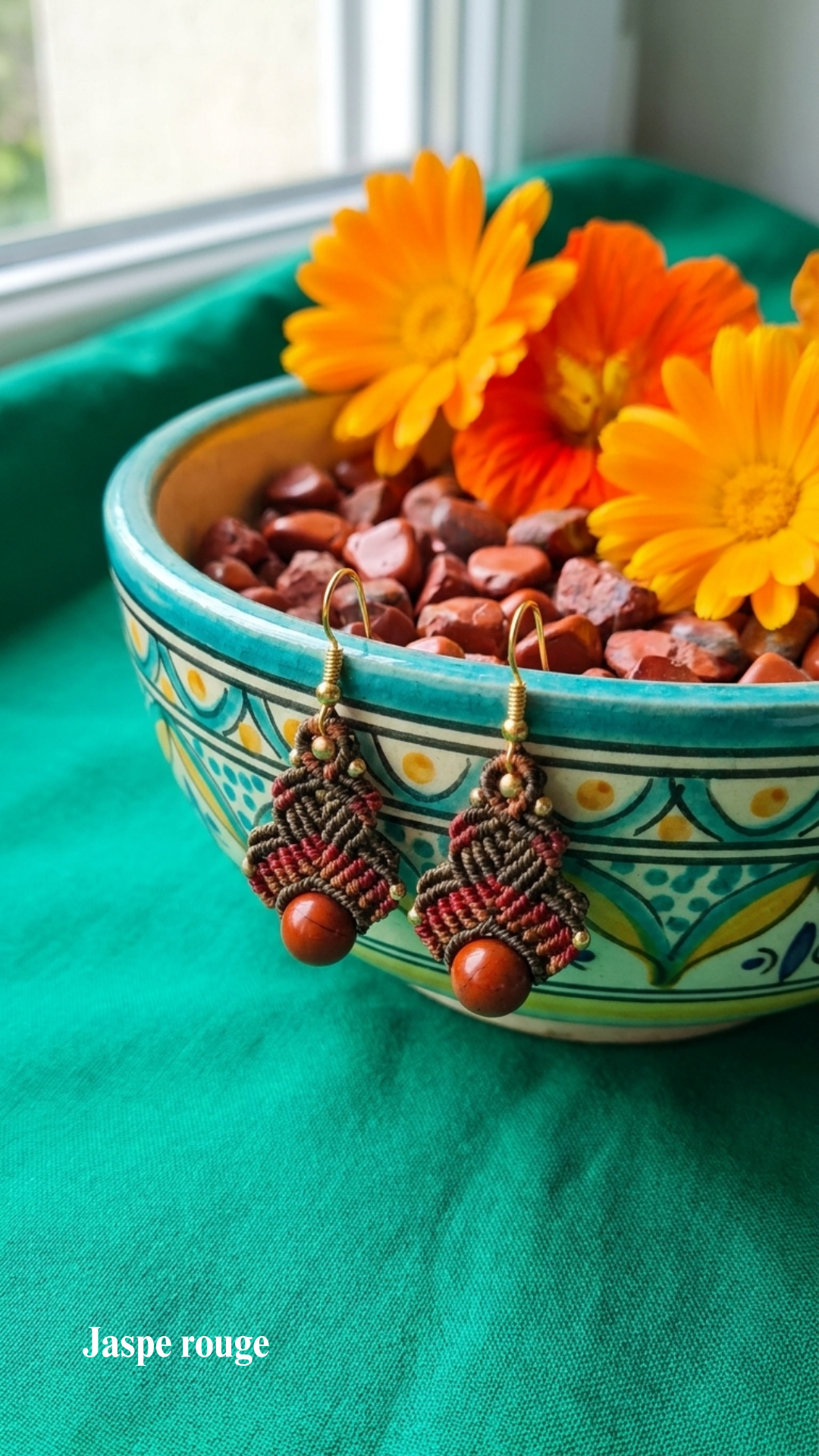 Les Vénus - Boucles d'oreilles artisanales - Pierres de 8mm