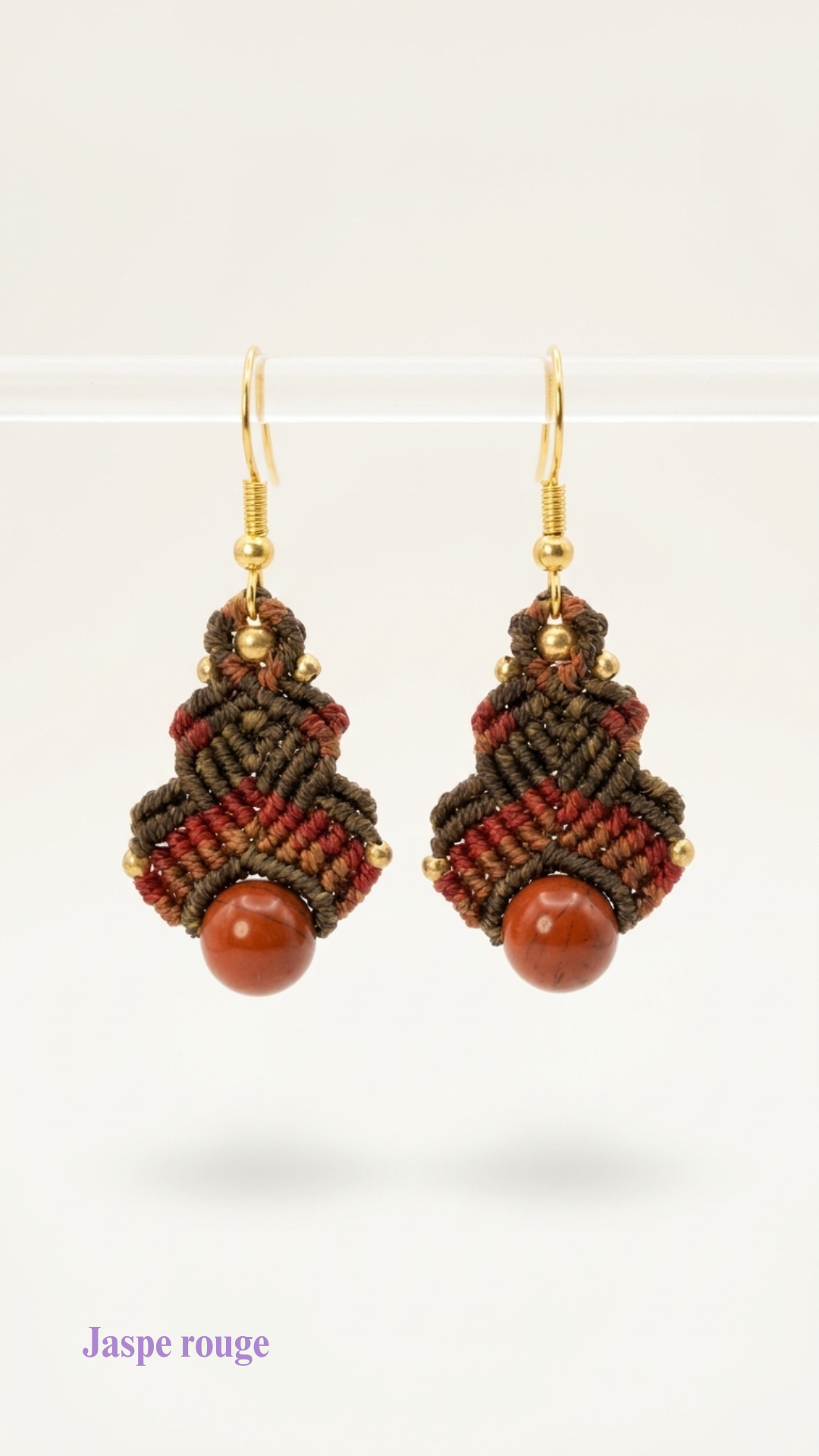 Les Vénus - Boucles d'oreilles artisanales - Pierres de 8mm