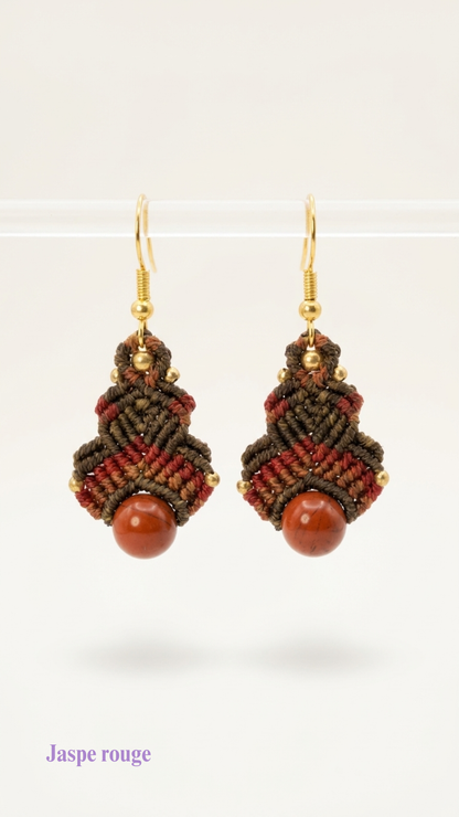 Les Vénus - Boucles d'oreilles artisanales - Pierres de 8mm
