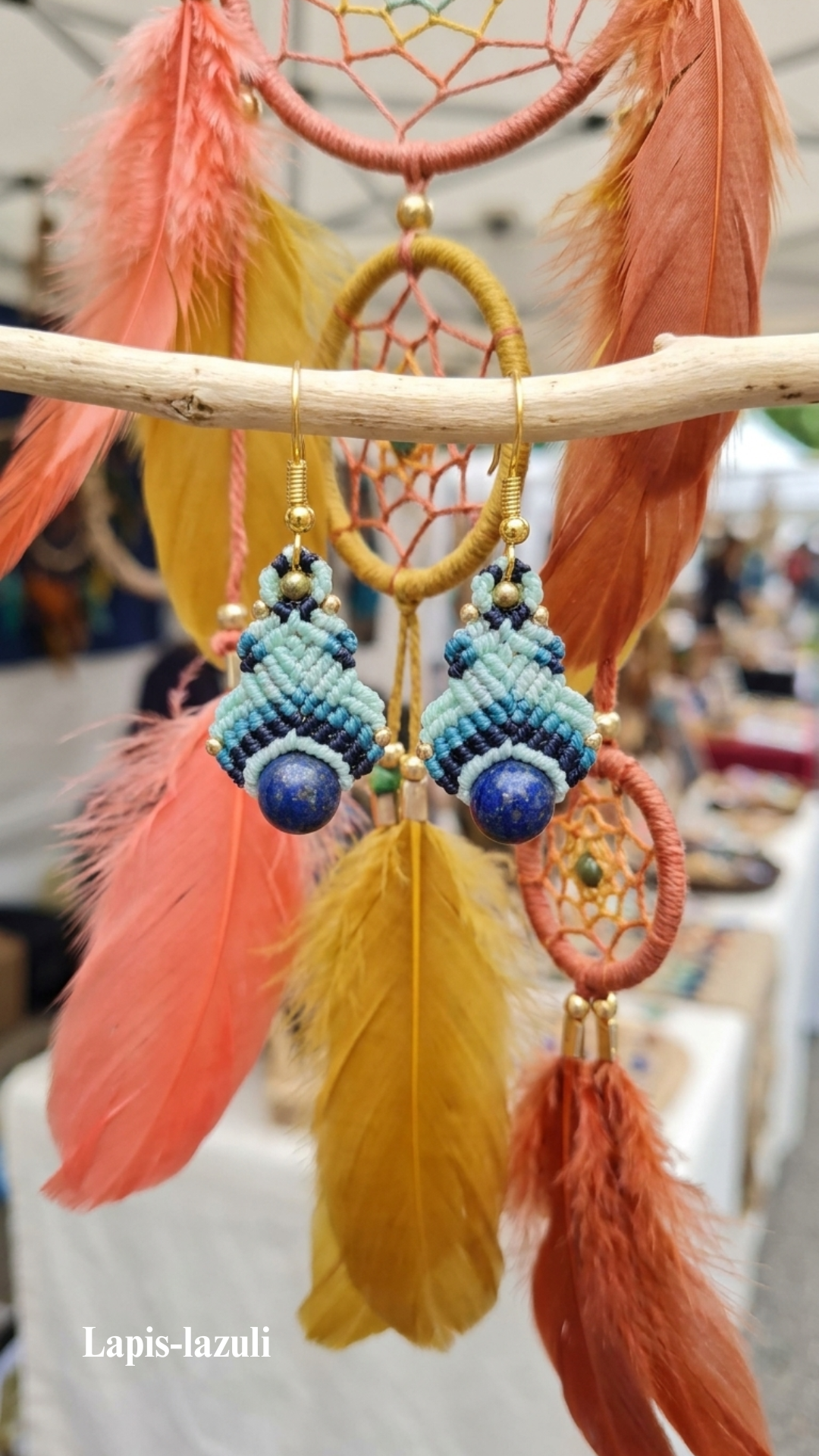 Les Vénus - Boucles d'oreilles artisanales - Pierres de 8mm