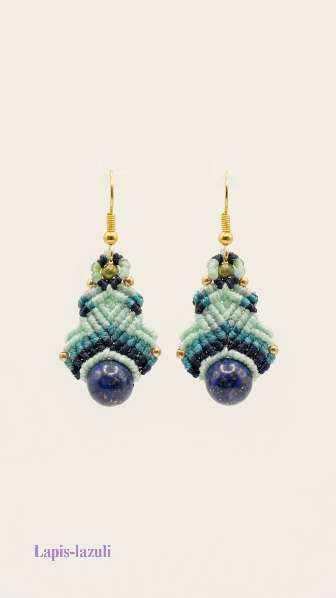 Les Vénus - Boucles d'oreilles artisanales - Pierres de 8mm
