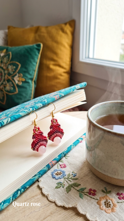 Les Vénus - Boucles d'oreilles artisanales - Pierres de 8mm